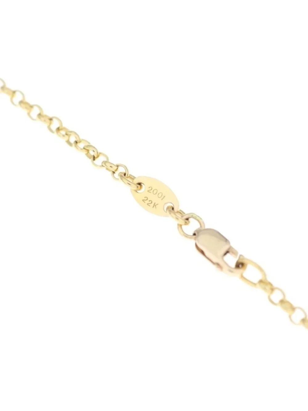 Chrome Hearts 22k Neckchain Roll Chain Necklace Gold